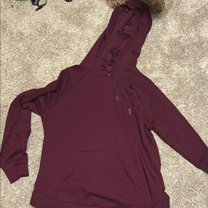 Women's Burgundy Hoodie